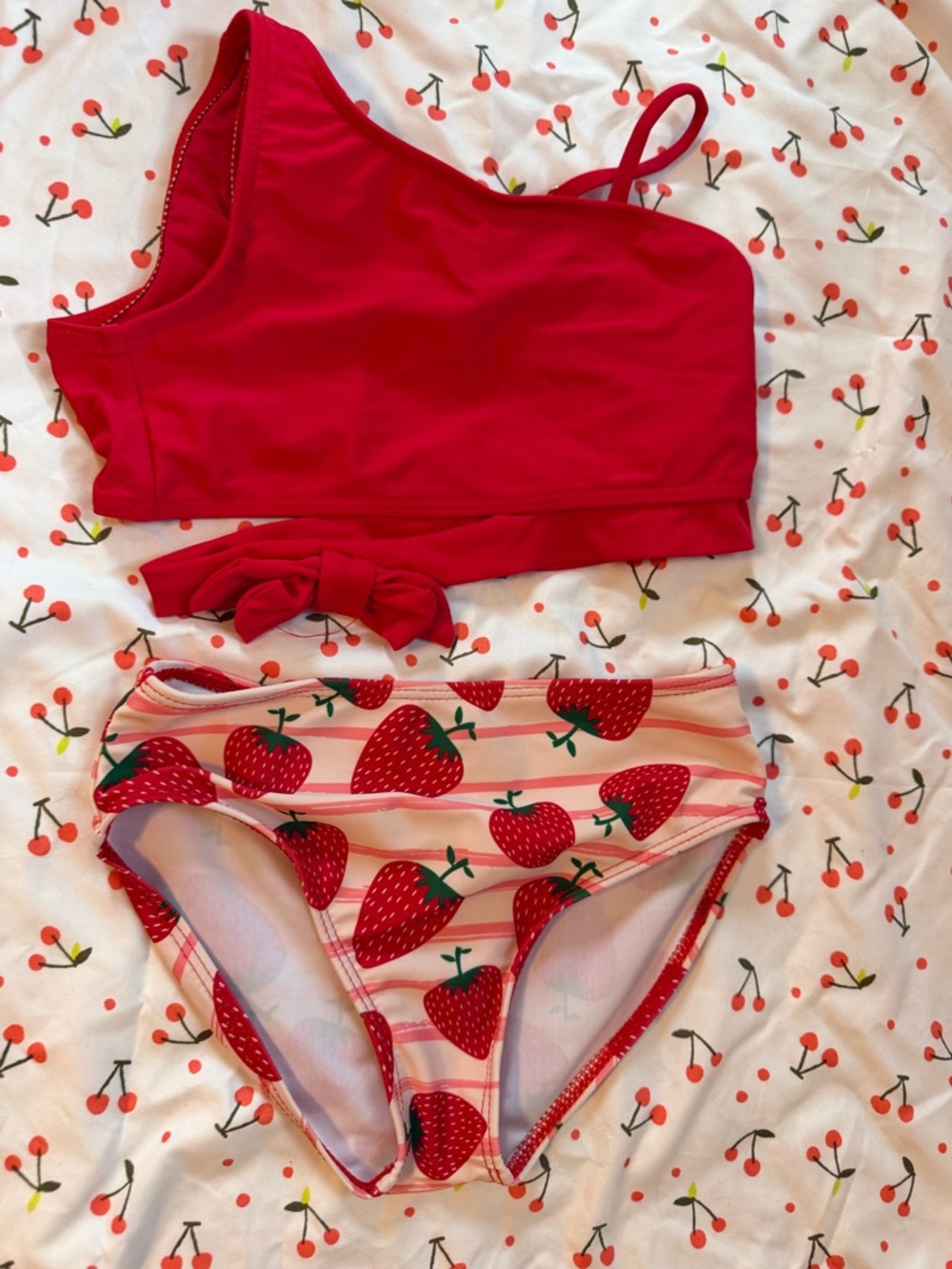 Red Strawberry Two-Piece Bikini Set